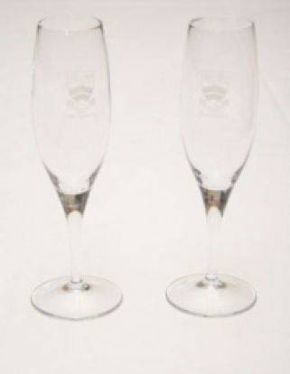 New College Champagne Flutes